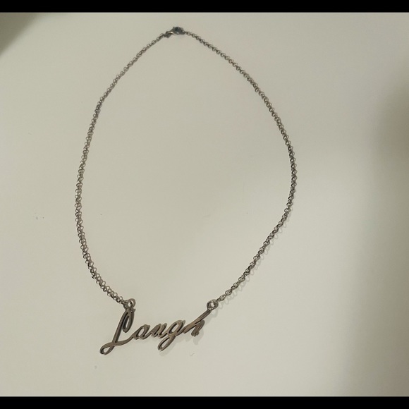 Vintage Sterling Necklace “Laugh”. - Picture 2 of 3